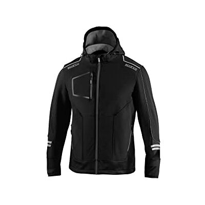 SPARCO Soft-Shell Tech Unisex Volwassenen, Zwart-Grijs, L L SPARCO Soft-Shell Tech Unisex Volwassenen, Zwart-Grijs, L L