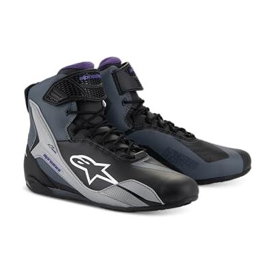 Alpinestars Stella Faster-4 dames motorschoenen, zwart/grijs/paars, 11 45 EU Étroit Alpinestars Stella Faster-4 dames motorschoenen, zwart/grijs/paars, 11 45 EU Étroit
