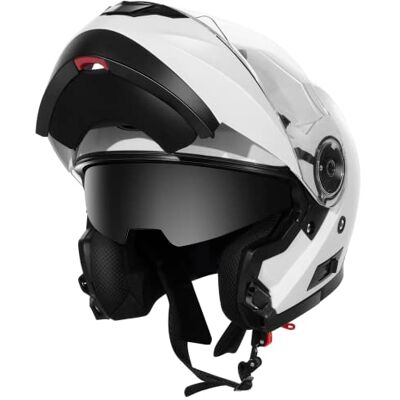 YEMA Motorhelm Modulaire Heren ECE Goedgekeurd- YM-925 Scooterhelm Dames Volwassenen Dubbel Vizier YEMA Motorhelm Modulaire Heren ECE Goedgekeurd- YM-925 Scooterhelm Dames Volwassenen Dubbel Vizier