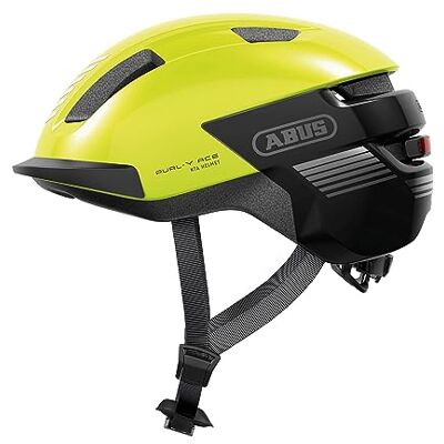 ABUS PURL-Y ACE fietshelm met ledlicht, geel, maat M In-mold-helm voor volwassenen en jongeren met magnetisch achterlicht, insectennet en diepe nek ABUS PURL-Y ACE fietshelm met ledlicht, geel, maat M In-mold-helm voor volwassenen en jongeren met magnetisch achterlicht, insectennet en diepe nek