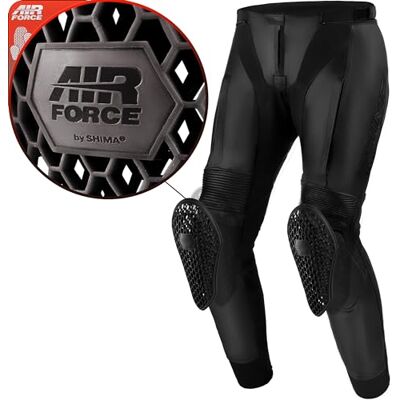 SHIMA Bandit 2.0 Motorjack en broek voor heren, AirForce goedgekeurd, motorpak, Broek, zwart 58 SHIMA Bandit 2.0 Motorjack en broek voor heren, AirForce goedgekeurd, motorpak, Broek, zwart 58