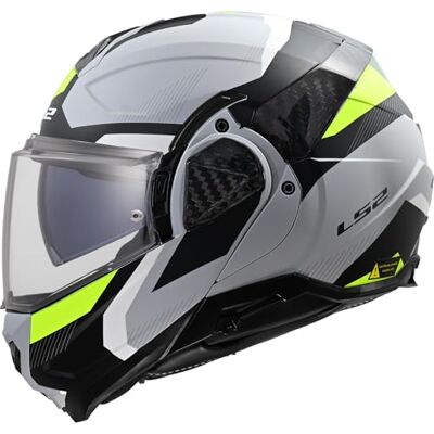 LS2 FF910 Advant II Triple Helm, mat grijs/neongeel, XL (61/62) LS2 FF910 Advant II Triple Helm, mat grijs/neongeel, XL (61/62)