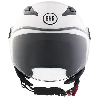 BHR 838 Halfjet motorhelm voor kinderen, ECE 22.06 goedgekeurd, krasbestendig vizier en micrometrische ontgrendeling BHR 838 Halfjet motorhelm voor kinderen, ECE 22.06 goedgekeurd, krasbestendig vizier en micrometrische ontgrendeling