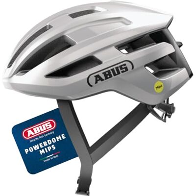 ABUS PowerDome MIPS Racefietshelm, lichte fietshelm met intelligent ventilatiesysteem en schokbescherming, gemaakt in Italië, voor vrouwen en mannen ABUS PowerDome MIPS Racefietshelm, lichte fietshelm met intelligent ventilatiesysteem en schokbescherming, gemaakt in Italië, voor vrouwen en mannen