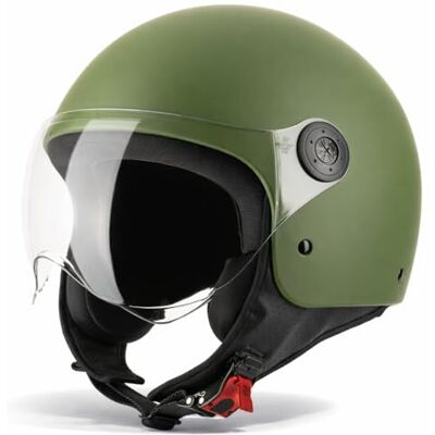 Vinz Duoro Motorhelm voor scooter en bromfiets, voor mannen en vrouwen, maten XS tot XXL, geïntegreerd vizier, ECE 22.06 goedgekeurd Vinz Duoro Motorhelm voor scooter en bromfiets, voor mannen en vrouwen, maten XS tot XXL, geïntegreerd vizier, ECE 22.06 goedgekeurd
