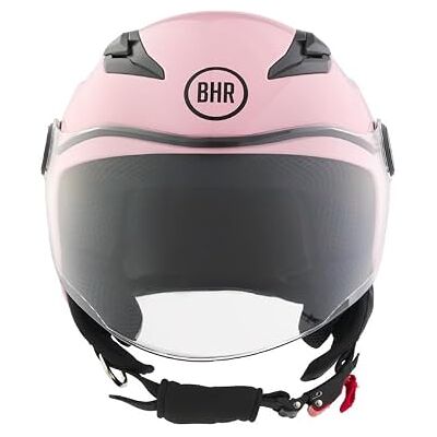 BHR 838 Halfjet motorhelm voor kinderen, ECE 22.06 goedgekeurd, krasbestendig vizier en micrometrische ontgrendeling BHR 838 Halfjet motorhelm voor kinderen, ECE 22.06 goedgekeurd, krasbestendig vizier en micrometrische ontgrendeling