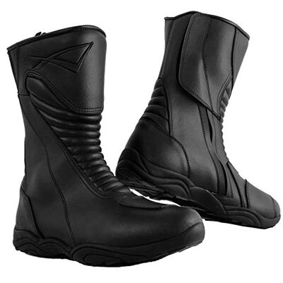 A-pro Motorlaarzen, touringlaarzen, waterdicht, scooter, Custom Enduro, zwart., 44 EU 44 EU A-pro Motorlaarzen, touringlaarzen, waterdicht, scooter, Custom Enduro, zwart., 44 EU 44 EU