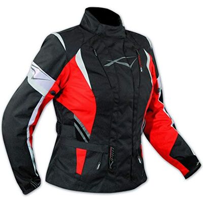 A-pro Damesjas van Cordura-stof, waterdicht, ademend, CE-beschermers voor ellebogen en schouders M A-pro Damesjas van Cordura-stof, waterdicht, ademend, CE-beschermers voor ellebogen en schouders M