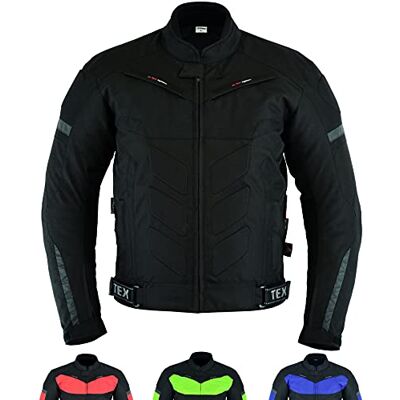 Texpeed Goedgekeurd herenjack met bescherming Cordura waterdicht winter/zomer kort bikerjack met CE-uitrusting (EN 1621-1) zwart 5XL 5XL Texpeed Goedgekeurd herenjack met bescherming Cordura waterdicht winter/zomer kort bikerjack met CE-uitrusting (EN 1621-1) zwart 5XL 5XL