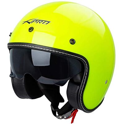 A-pro Motorhelm Jet Cafe Racer ECE 22-05 goedgekeurd zonneklep scooter A-pro Motorhelm Jet Cafe Racer ECE 22-05 goedgekeurd zonneklep scooter