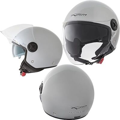 A-pro Jethelm voor motorfiets, ECE 22-06, dubbel vizier, zonneklep A-pro Jethelm voor motorfiets, ECE 22-06, dubbel vizier, zonneklep