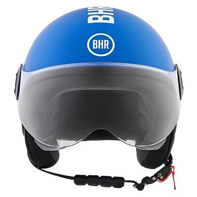 BHR Demi-jethelm, scooterhelm 835 SPECIAL ECE 22.06 goedgekeurd, motorhelm met krasbestendig vizier, micrometrische ontgrendeling en afneembare wangkussens BHR Demi-jethelm, scooterhelm 835 SPECIAL ECE 22.06 goedgekeurd, motorhelm met krasbestendig vizier, micrometrische ontgrendeling en afneembare wangkussens