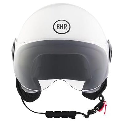 BHR Demi-jethelm, scooterhelm 835 SPECIAL ECE 22.06 goedgekeurd, motorhelm met krasbestendig vizier, micrometrische ontgrendeling en afneembare wangkussens BHR Demi-jethelm, scooterhelm 835 SPECIAL ECE 22.06 goedgekeurd, motorhelm met krasbestendig vizier, micrometrische ontgrendeling en afneembare wangkussens