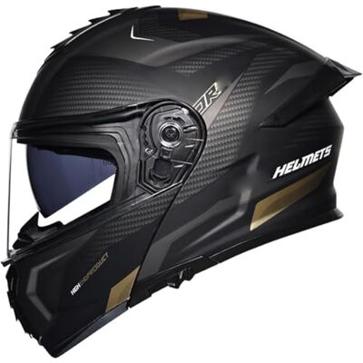 Caimcie Modulaire motorhelm ECE/DOT goedgekeurd Integraalhelm met klapmechanisme Dubbel vizier Integraalhelm voor dames en heren Motorhelm en scooter voor volwassenen D, L = 57-58 cm Caimcie Modulaire motorhelm ECE/DOT goedgekeurd Integraalhelm met klapmechanisme Dubbel vizier Integraalhelm voor dames en heren Motorhelm en scooter voor volwassenen D, L = 57-58 cm