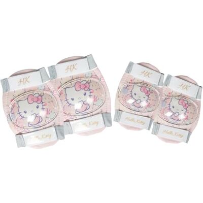 Tataway Hello Kitty elleboog- en kniebeschermers voor meisjes met harde schaal, binnenvoering en verstelbare elastische banden, CE EN14120 Tataway Hello Kitty elleboog- en kniebeschermers voor meisjes met harde schaal, binnenvoering en verstelbare elastische banden, CE EN14120