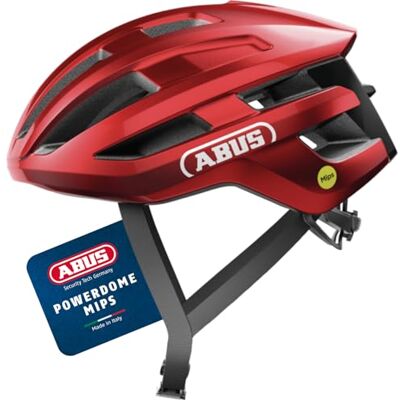 ABUS PowerDome MIPS Racefietshelm, lichte fietshelm met intelligent ventilatiesysteem en schokbescherming, gemaakt in Italië, voor vrouwen en mannen ABUS PowerDome MIPS Racefietshelm, lichte fietshelm met intelligent ventilatiesysteem en schokbescherming, gemaakt in Italië, voor vrouwen en mannen