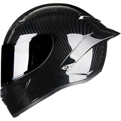 Caimcie Motorhelm Carbon Fiber Integraalhelm Dubbel Vizier Volledige Motorhelm Volwassen B, S = 55-56 cm Caimcie Motorhelm Carbon Fiber Integraalhelm Dubbel Vizier Volledige Motorhelm Volwassen B, S = 55-56 cm