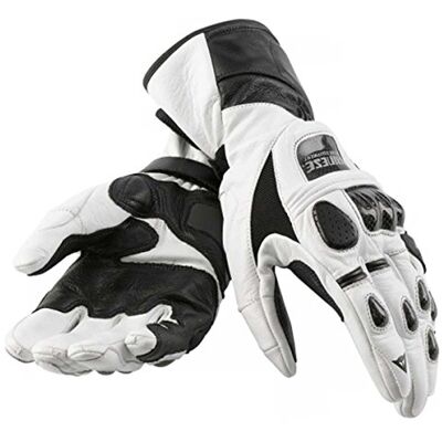 Dainese Motorhandschoenen van leer (XS wit-zwart) Dainese Motorhandschoenen van leer (XS wit-zwart)