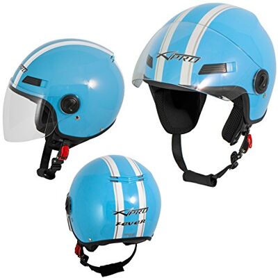 A-pro SONICMOTO Motorhelm Scooter Open Jet Helm Vizier ECE 22 A-pro SONICMOTO Motorhelm Scooter Open Jet Helm Vizier ECE 22