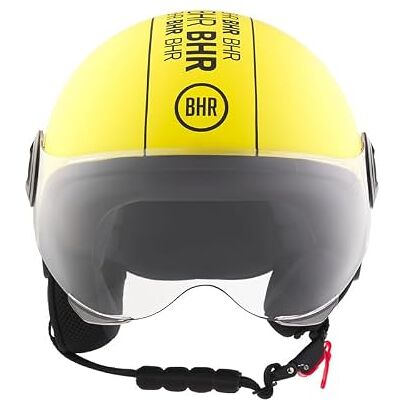 BHR Demi-jethelm, scooterhelm 835 SPECIAL ECE 22.06 goedgekeurd, motorhelm met krasbestendig vizier, micrometrische ontgrendeling en afneembare wangkussens BHR Demi-jethelm, scooterhelm 835 SPECIAL ECE 22.06 goedgekeurd, motorhelm met krasbestendig vizier, micrometrische ontgrendeling en afneembare wangkussens