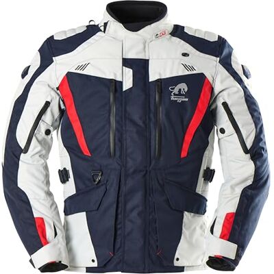 Furygan Apalaches Evo Apalaches Evo Motorjack voor heren, waterdicht, ademend, D3O, thermische voering, afneembaar, 12 zakken voor heren, Blauw-Parel-Rood, 3XL 3XL Furygan Apalaches Evo Apalaches Evo Motorjack voor heren, waterdicht, ademend, D3O, thermische voering, afneembaar, 12 zakken voor heren, Blauw-Parel-Rood, 3XL 3XL