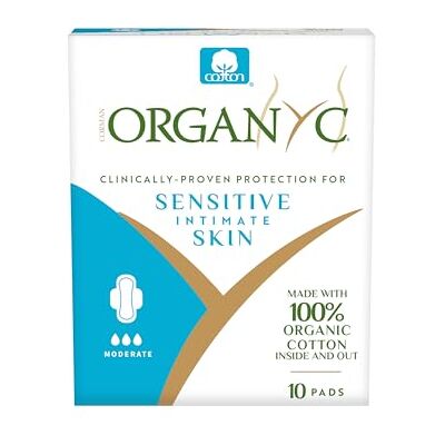 Organyc Organ(y) c Daghanddoeken met gevouwen vleugels van 100% gecertificeerd biologisch katoen 1 verpakking van 10 stuks Organyc Organ(y) c Daghanddoeken met gevouwen vleugels van 100% gecertificeerd biologisch katoen 1 verpakking van 10 stuks