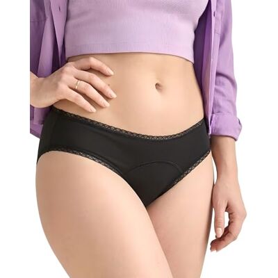 MOOPRA Menstruatieslips, set van 3, ideaal voor overvloedige menstruatie, 4 ultra-absorberende lagen, menstruatieslip voor dames en jongeren, Oeko-Tex, wasbaar en herbruikbaar (44, XL, 3 stuks) XL MOOPRA Menstruatieslips, set van 3, ideaal voor overvloedige menstruatie, 4 ultra-absorberende lagen, menstruatieslip voor dames en jongeren, Oeko-Tex, wasbaar en herbruikbaar (44, XL, 3 stuks) XL
