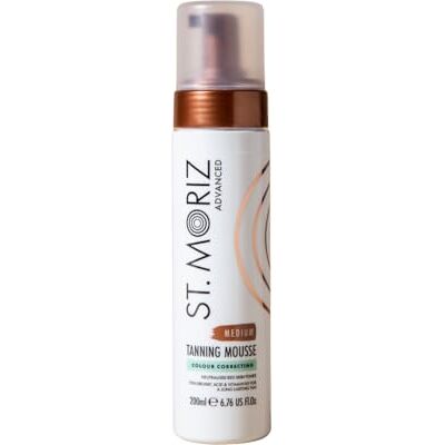 ST. MORIZ St Moriz Advanced Color Correcting Medium bruiningsschuim met hyaluronzuur, vitamine B5 en geavanceerde huidverzorgingsvoordelen Neutraliseert rode tinten Veganistische nepbruine kleur bij ST. MORIZ St Moriz Advanced Color Correcting Medium bruiningsschuim met hyaluronzuur, vitamine B5 en geavanceerde huidverzorgingsvoordelen Neutraliseert rode tinten Veganistische nepbruine kleur bij