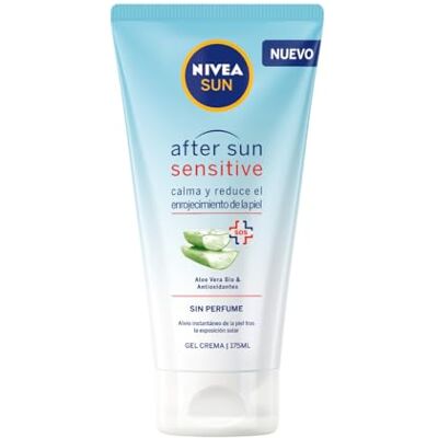 After Sun Sensitive Gel Cream (1 x 175 ml), kalmerende crème met aloë vera, hydraterende crème voor gevoelige piel y con alergia al sol After Sun Sensitive Gel Cream (1 x 175 ml), kalmerende crème met aloë vera, hydraterende crème voor gevoelige piel y con alergia al sol