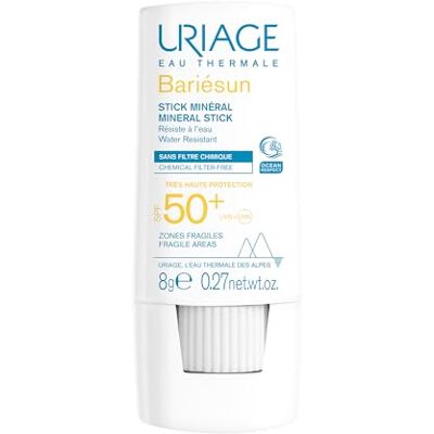 Uriage Bariésun Mineral Stick SPF50+, zeer hoge bescherming, 8 g Uriage Bariésun Mineral Stick SPF50+, zeer hoge bescherming, 8 g