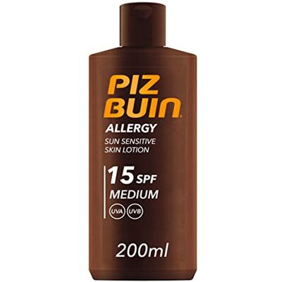 Piz Buin Allergy Lotion SPF 15, per stuk verpakt (1 x 200 ml) Piz Buin Allergy Lotion SPF 15, per stuk verpakt (1 x 200 ml)