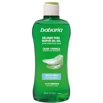 Babaria Balsamo Para Despues Del Sol Efecto Hielo Aloë 200 ml Babaria Balsamo Para Despues Del Sol Efecto Hielo Aloë 200 ml