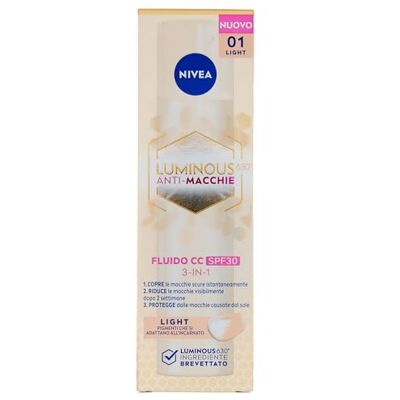 NIVEA CELLULAR LUMINOUS630® CC SPF30 LIGHT NIVEA CELLULAR LUMINOUS630® CC SPF30 LIGHT