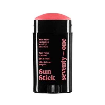 seventyone PERCENT The Sunset: Sun Stick SPF 50+ Veganistische zonnebrandstick voor gezicht zeer hoge bescherming zeer waterbestendig UVA 34 89% natuurlijk gemaakt in Frankrijk 15 g seventyone PERCENT The Sunset: Sun Stick SPF 50+ Veganistische zonnebrandstick voor gezicht zeer hoge bescherming zeer waterbestendig UVA 34 89% natuurlijk gemaakt in Frankrijk 15 g