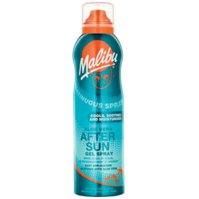 Malibu After Sun Gel Spray, Aloe Vera Malibu After Sun Gel Spray, Aloe Vera