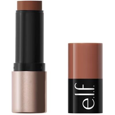 e.l.f. Soft Glam Cream Bronzer Stick, crème bronzer voor het vormen van het gezicht en tonen van een gebruinde teint met satijnen afwerking, stick met draaiwiel Tan e.l.f. Soft Glam Cream Bronzer Stick, crème bronzer voor het vormen van het gezicht en tonen van een gebruinde teint met satijnen afwerking, stick met draaiwiel Tan