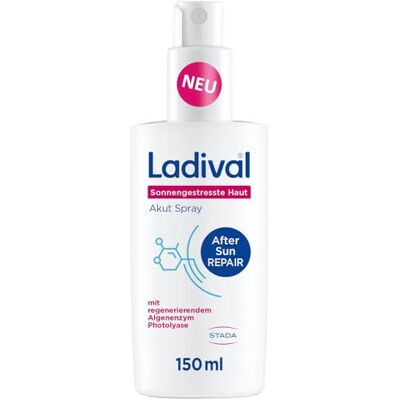 Ladival Kalmerende after sun spray voor het lichaam, geregenereerd door fotolyase, hydraterend, verfrissend, met panthenol en vitamine E, 150 ml Ladival Kalmerende after sun spray voor het lichaam, geregenereerd door fotolyase, hydraterend, verfrissend, met panthenol en vitamine E, 150 ml