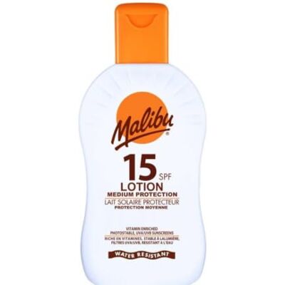 Malibu Crème solaire haute protection UVA/UVB SPF 15 200 ml Malibu Crème solaire haute protection UVA/UVB SPF 15 200 ml