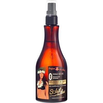 SOLEIL DES ILES Soleil des Îles 100% natuurlijke droge bruiningsolie – geur van de eilanden – bruiningsversneller – gemaakt in Frankrijk SOLEIL DES ILES Soleil des Îles 100% natuurlijke droge bruiningsolie – geur van de eilanden – bruiningsversneller – gemaakt in Frankrijk