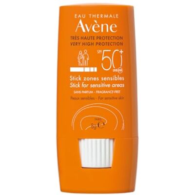 Avene Avène sun stick zeer hoge bescherming gevoelige gebieden zonnestick Avene Avène sun stick zeer hoge bescherming gevoelige gebieden zonnestick