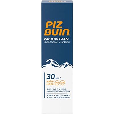 Piz Buin Productserie Montagne Tube zonnebrandcrème IP30 20 ml en lippenstift IP30 2,3 ml Piz Buin Productserie Montagne Tube zonnebrandcrème IP30 20 ml en lippenstift IP30 2,3 ml