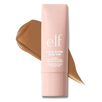 e.l.f. Halo Glow Skin Tint SPF 50, kleurrijke moisturizer voor lichte, opbouwbare dekking, voor een natuurlijke glow, veganistisch en dierproefvrij, 10 tin-neutraal e.l.f. Halo Glow Skin Tint SPF 50, kleurrijke moisturizer voor lichte, opbouwbare dekking, voor een natuurlijke glow, veganistisch en dierproefvrij, 10 tin-neutraal