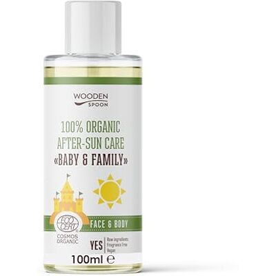 Wooden Spoon Biologische After-Sun Olie Baby & Familie 100% Natuurlijk, Verzacht, Voedt & Hydrateert met Amandel, Jojoba, Kokos & Macadamia 100 ml Wooden Spoon Biologische After-Sun Olie Baby & Familie 100% Natuurlijk, Verzacht, Voedt & Hydrateert met Amandel, Jojoba, Kokos & Macadamia 100 ml