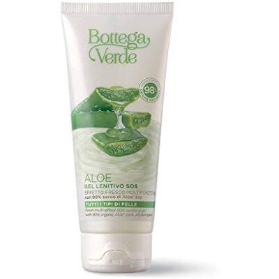 Bottega Verde , Aloë – kalmerende SOS-gel – multifunctioneel fris effect – met 90% biologisch aloë sap (100 ml) – alle huidtypes Bottega Verde , Aloë – kalmerende SOS-gel – multifunctioneel fris effect – met 90% biologisch aloë sap (100 ml) – alle huidtypes