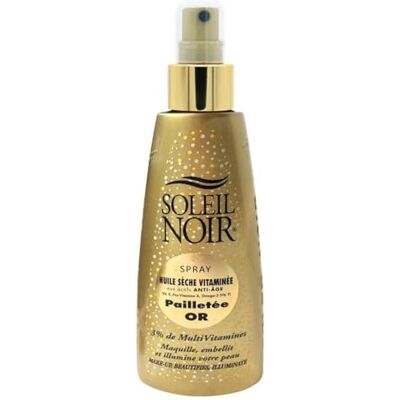 Soleil Noir SPRAY DROGE OLIE Vitamine, Glitter, Goud Soleil Noir SPRAY DROGE OLIE Vitamine, Glitter, Goud