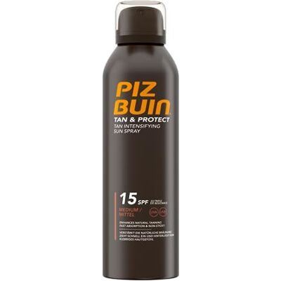 Piz Buin Spray solaire intensifiant Tan and Protect SPF15, 150 ml Piz Buin Spray solaire intensifiant Tan and Protect SPF15, 150 ml
