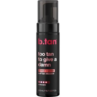 B.TAN Zelfbruinend schuim Too Tan To Give A Damn 1 uur, zonder mimmicks, geen valse bruiningsgeur, geen toegevoegde schurken, veganistisch, dierproefvrij, 6,7oz B.TAN Zelfbruinend schuim Too Tan To Give A Damn 1 uur, zonder mimmicks, geen valse bruiningsgeur, geen toegevoegde schurken, veganistisch, dierproefvrij, 6,7oz