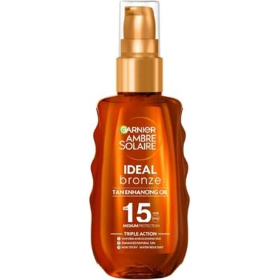 Garnier Ambre Solaire ideaal brons bruiningsolie SPF 15, 150 ml productnaam in het Salsify Ambre Solar ideaal brons bruiningsversterkende olie SPF 15 Garnier Ambre Solaire ideaal brons bruiningsolie SPF 15, 150 ml productnaam in het Salsify Ambre Solar ideaal brons bruiningsversterkende olie SPF 15