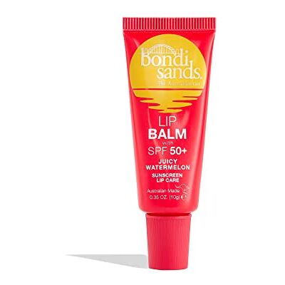 Bondi Sands Baume à lèvres SPF 50+ Juicy Watermelon baume à lèvres hydratant avec SPF 50 pour une protection solaire avancée, 10 g Bondi Sands Baume à lèvres SPF 50+ Juicy Watermelon baume à lèvres hydratant avec SPF 50 pour une protection solaire avancée, 10 g