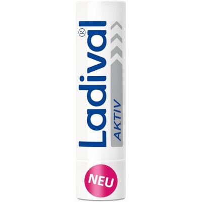 Ladival Aktiv UV-beschermingspotlood voor de lippen SPF 50+, zonnecrème voor droge lippen, gevoelige lippenhuid met jojoba-olie, hydraterend, waterdicht, UVA- en UVB-bescherming, 4,8 g Ladival Aktiv UV-beschermingspotlood voor de lippen SPF 50+, zonnecrème voor droge lippen, gevoelige lippenhuid met jojoba-olie, hydraterend, waterdicht, UVA- en UVB-bescherming, 4,8 g